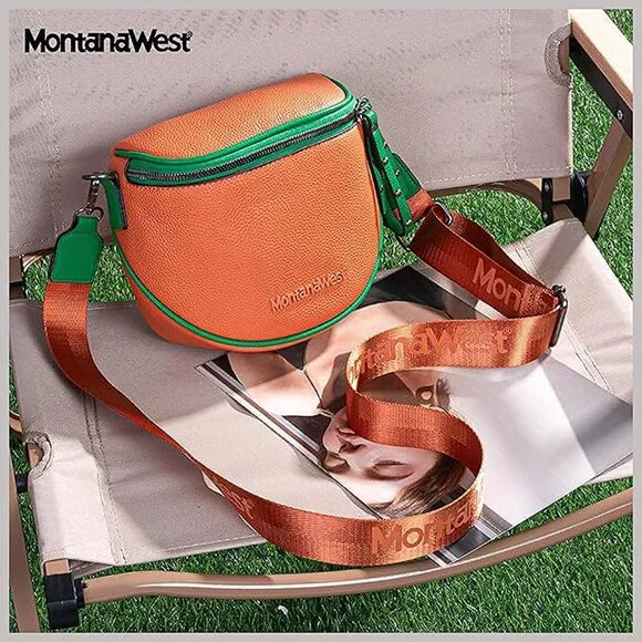 Crossbody Bags Bum Bag for Women Small-orange+green